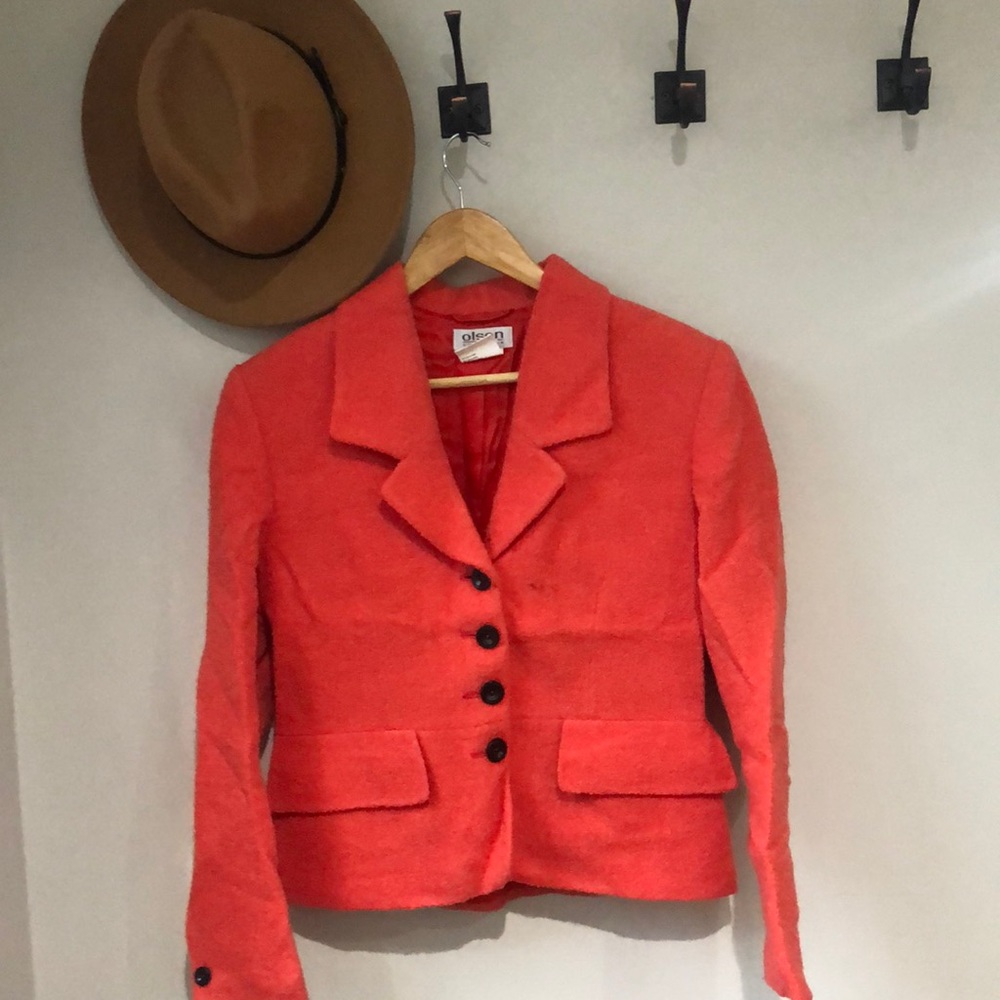 Olsen Orange Wool Jacket